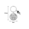 thumbnail image 2 of Beat Leaders Rose Keychain Men Women Key Chain Stainless Steel Pendant Accessories Fashion Letter Key Ring Jewelry Gift, 2 of 5