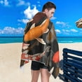 thumbnail image 5 of 3D Koi Fish Beach Towel Quick Dry Absorbent Bath Towels Sandproof Lightweight Towel for Gym Yoga Sports Swimming- 30x60in Washcloth Gift, 5 of 7