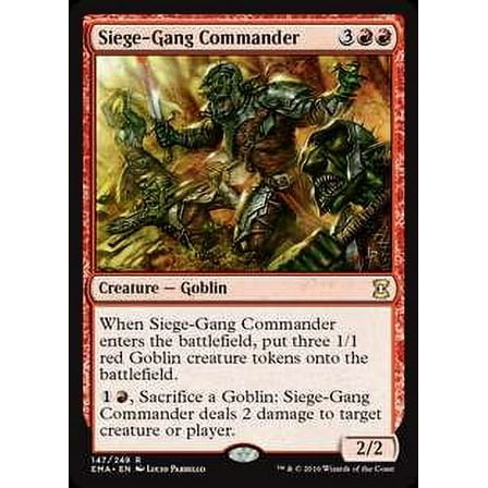 MtG Eternal Masters Rare Siege-Gang Commander #147