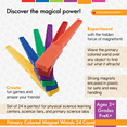 thumbnail image 3 of Dowling Magnets Magnet Wand, Assorted Primary Colors, Pack of 24, 3 of 7