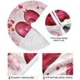 thumbnail image 2 of FMSHPON Valentine's Day Mother's Day Red Heart Love Xmas Christmas Tree Skirt Stand Mat for Holiday Party Decoration Indoor Outdoor 48 inches, 2 of 6