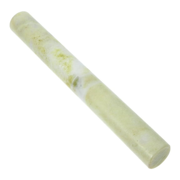 ELAYARD Smooth Marble Rolling Pin with Ergonomic Handle Green Material for Baking and Cooking