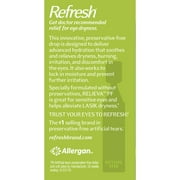 Refresh Relieva PF Preservative-Free Artificial Tears Lubricant Eye Drops, 0.4 ml, 30 Count