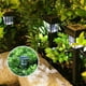 thumbnail image 1 of Luces solares para jardín en el patio | 2 paquetes de faroles de decoración exterior | Iluminación automática del anochecer al amanecer | Plástico impermeable IP65 | LED brillante de 5W | Batería, 1 of 6