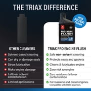 TRIAX Pro Engine Flush Oil-Based Deep Clean Motor Oil Flush Removes Sludge & Carbon (16 Ounce)