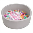thumbnail image 2 of Sylvtty Ball Pit, Large Ball Pit for Toddlers, Soft Round Kid Baby Playpen Ball Pool, Ideal Gift for Babies Indoor and Outdoor Game, Balls not Included (Grey), 2 of 7