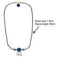thumbnail image 2 of Meditation Style Necklaces Starry Glass Beads Rope Alloy Beads Chain Necklace Lucky Protection Chocker, 2 of 5
