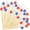 I001- Multicolor, variant on Cocktail toothpicks, Red White and Blue decorations, Patriotic decor, 6 in Bamboo Sticks, Appetizer Skewers, 100 Pc, Star Cutouts, independence Day Events