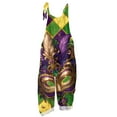 thumbnail image 4 of Dresfit Womens Mardi Gras Romper Wide Leg Patchwork Overalls 2026 Sleeveless Adjustable Strap Carnival Jumpsuit Plus Size Plus Size Outfits Gold M, 4 of 4