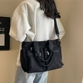 thumbnail image 2 of Guardoinrt Large Capacity Handbag Portable And Versatile Good Gift Item For Any Occasion Striped Womens Bag black, 2 of 6