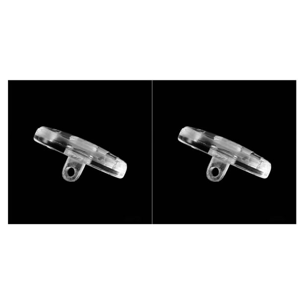sweethay 5 pares de almohadillas de silicona para la nariz, tornillo de empuje, herramienta de reparación ligera transparente para accesorios Tipo 1 5 pares 2Conjunto
