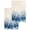 Blue, Navy, White, variant on Vintage Reeds Kitchen Dish Towels for Drying Dishes Set of 2, Farmhouse Pastoral Botanical Leaves Waffle Weave Microfiber Hand Tea Bathroom Towels Quick Dry & Absorbent Towel 15.7x23.6
