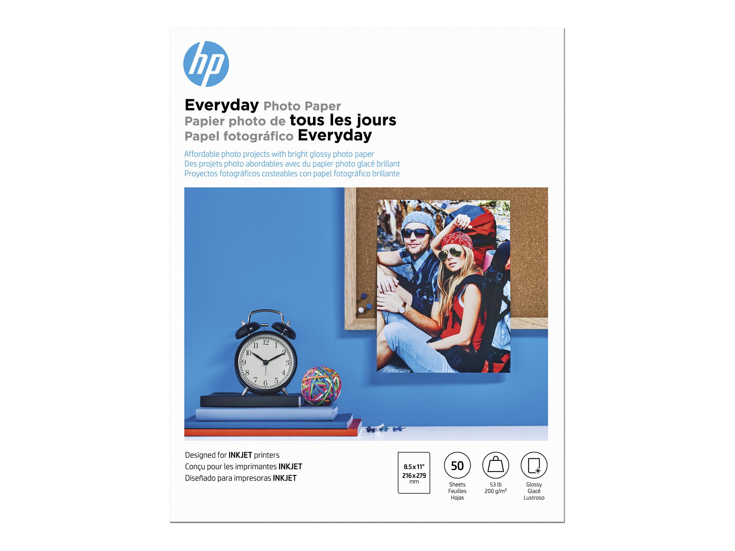 HP Laser Glossy Brochure Paper 8.5 x 11, 100 Sheets