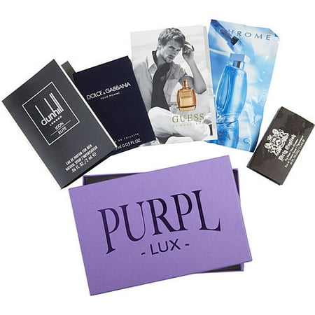 PURPL LUX SUBSCRIPTION BOX FOR MEN by  - DIRTY ENGLISH & DOLCE & GABBANA & CHROME & DUNHILL ICON ELITE & GUESS BY MARCIANO -