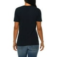 thumbnail image 4 of Big Size Hand Drawn Horse Graphic Design Deluxe Jersey T-Shirt - Navy XL, 4 of 4
