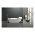 thumbnail image 3 of Anzzi Ft-Az090 Talyah 71" Soaking Bathtub For Freestanding Installations - White, 3 of 6