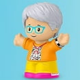thumbnail image 3 of Fisher-Price Replacement Part for Collectible Little People Dollhouse Schoolhouse Playground Playset JCW82 - Replacement White Haired Grandma Teacher Figure Wearing Glasses, 3 of 5