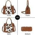 thumbnail image 4 of Handbags Bags for Women Pu Leather Tote Purse Crossbody Bag with Pockets Top Handle Shoulder Satchel Bags for Ladies, 4 of 8