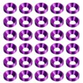 thumbnail image 1 of Unique Bargains Lot de 30 Rondelles de Comptoir M4 en Alliage d'Aluminium Anodisé, Violet, 1 of 4