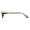 thumbnail image 4 of Equate Unisex Full Rim Reading Glasses with Case, Plastic Lens, Gray Frame, Single Vision, +3.25, 4 of 9
