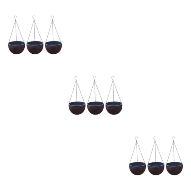 Yuarrent 3 piezas elegantes y maceteros para interior y exterior, macetero de 3 piezas y maceta para jardín, materiales para jardín interior, Type1 NO1