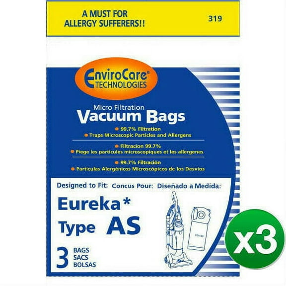 Replacement Vacuum Bag for Envirocare 68155 / 319 (3-Pack) Replacement Vacuum