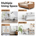 thumbnail image 6 of Freestanding Wooden Pet Gate 81 in. Solid Acacia Wood - Foldable Dog Gate - Ebony - Retangular, 6 of 7
