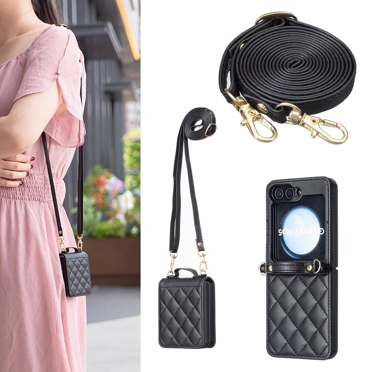 スマホグッズ Compatible with Samsung Galaxy Z Flip 7 Crossbody Phone Case,With