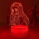 thumbnail image 4 of 3d Nightlight Sleep Led Anime Lámpara para niños Nezuko Kamado Figura Luz para niños Mesa infantil Lámpara 3d Regalo sorpresa de vacaciones para amigos 7 Cambio de color Feliz Sencillez, 4 of 4