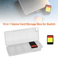 thumbnail image 4 of 1 estuche para tarjetas de juego, caja de almacenamiento protectora de 10 pulgadas para Switch, color blanco, 4 of 7