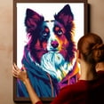 thumbnail image 6 of Collie Dog Wall Art Cute Animal Decor for Kid's Bedroom, Home Office Conversational Piece, Bathroom Decor, Gifts for Dog & Beach Lover, Baby Shower, Birthday, Hang Ready, 6 of 6