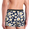 thumbnail image 3 of Goofa Daisy Floral Printed Men's Boxer Briefs Underwear, Moisture-Wicking Underwear, Trunk,Soft and Breathable Cotton Underwear-Small, 3 of 9