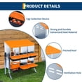 thumbnail image 2 of QinaQin Caja nido metálica de 2 niveles para gallinas, disponible en 6, 8 o 10 compartimentos, con techo impermeable y base estable, 2 of 7