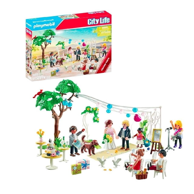 Set de juego Playmobil My Life Fiesta de Boda (163 Bloques)