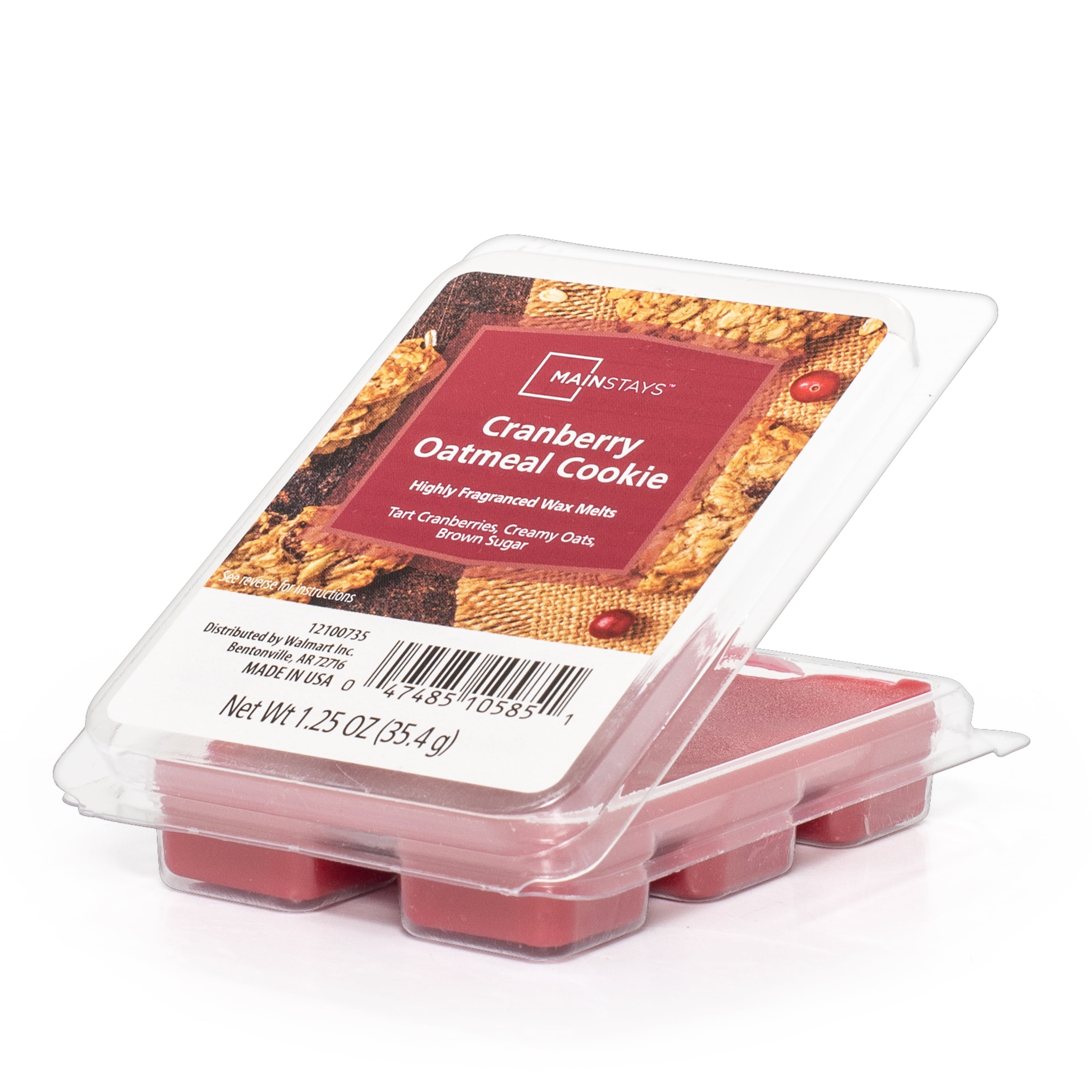 Mainstays Cranberry Oatmeal Cookie Scented Wax Melt, 1.25 oz