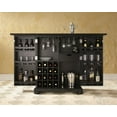 thumbnail image 5 of Crosley Furniture Alexandria Wood Expandable Bar Cabinet in Black, 5 of 6