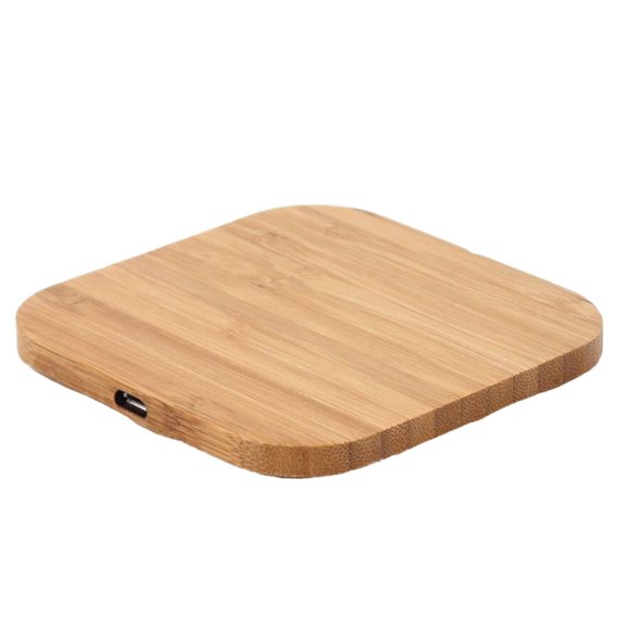 Wireless charger Fast wireless charger Wood pad charger Qi wireless charger Square bamboo wireless charger
