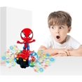 thumbnail image 2 of TNOIE Juguetes de robot de Spider-Man Dancing Robot Juguete interactivo con luces intermitentes coloridas y música Juguete, 2 of 5