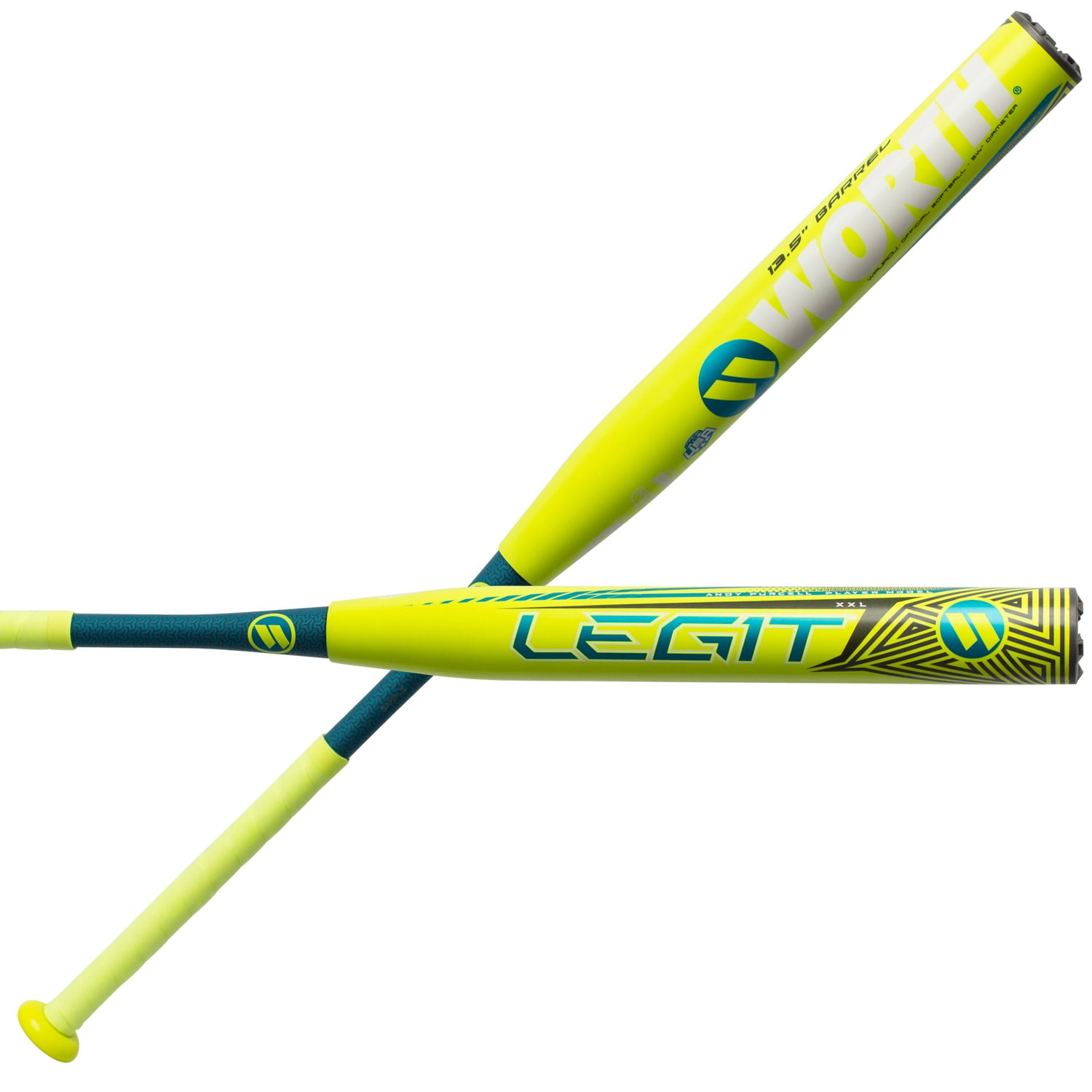 Worth Legit USSSA Slowpitch Softball Bat, 34" (7)
