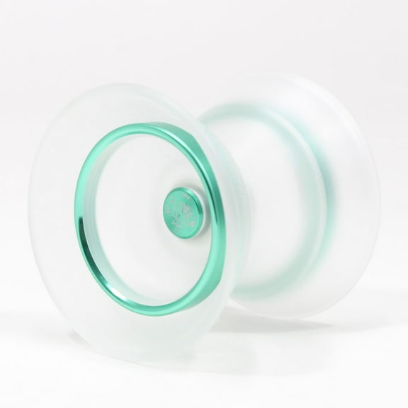 C3yoyodesign Flawless Air Yo-Yo - Light Weight Off String - Rei Iwakura Signature YoYo (Clear with Green Ring WYYC 2023 Champion Gun Ju Edition)