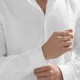 thumbnail image 3 of Gold Ring - Hammered Cuff **Matte Finish** - 8.2 Grams, 24K Pure - Large, 3 of 3