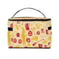 thumbnail image 3 of Yiaed Halloween Elements Print Makeup Bag Travel Cosmetic Bags for Women Girls Zipper Pouch Makeup Organizer, 3 of 4