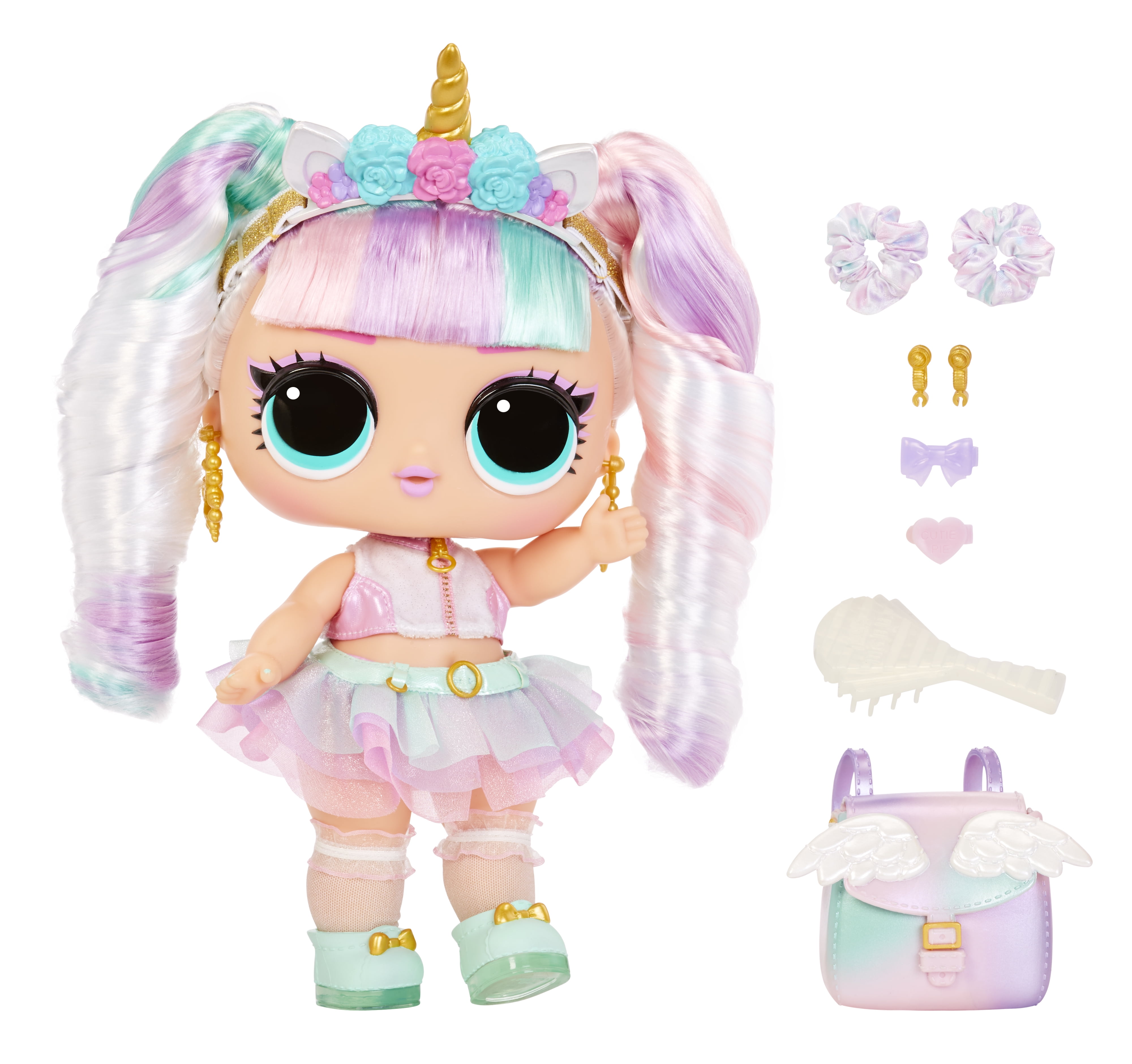 LOL Surprise Big Baby Hair Hair Hair Large 11” Doll, Unicorn with 14  Surprises Including Shareable Accessories and Real Hair – Great Gift for  Kids Ages 4+ 