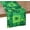 Green Checkered, variant on St Patrick''s Day Table Runner Shamrock Table Runner Green Hat Colorful Ribbon Waterproof Table Runner for St. Patty''s Day, Spring, Parties, Daily Use, 14 x 70 inch