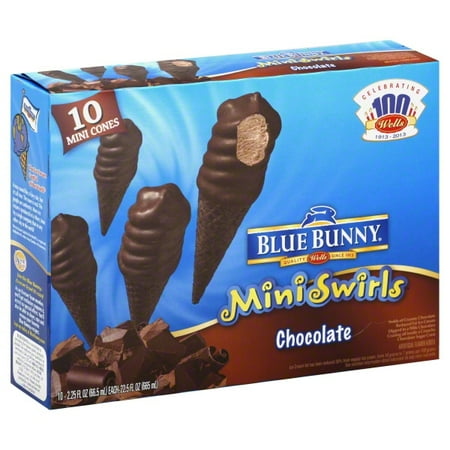 Blue Bunny Champ! Mini Swirl Choc Cones