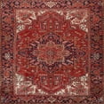 thumbnail image 1 of Ahgly Company Indoor Square Traditional Rust Pink Persian Area Rugs, 4' Square, 1 of 6
