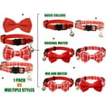 thumbnail image 2 of 2 Pcs Kitten Bow Tie Collar with Bell Cute Cat Collar for Girl Boy Dogs Breakaway Cat Collars Adjustable Small Puppy Safety Collar Plaid Pet Collar, 2 of 6