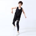 thumbnail image 2 of CHUANK Kids Compression Leg Sleeves -Slip Leg Sleeves with Protective Knee Pads for Basketball Volleyball Skating, 2 of 7