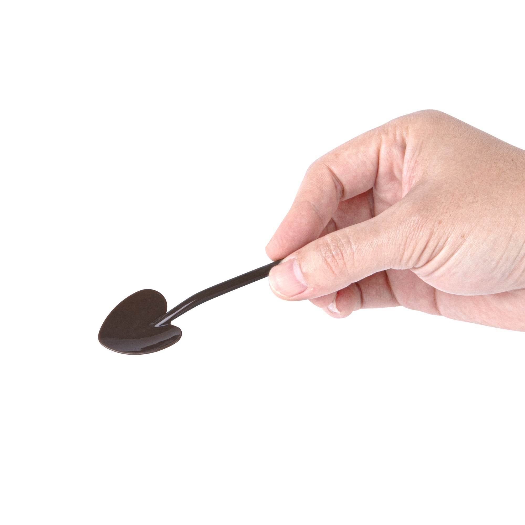 Restaurantware-3.5 Inch x 1.3 Inch Heart Spoons, 500 Disposable Mini Plastic Spoons - Heart-Shaped, For Desserts, Gray Plastic Tasting Spoon, For Parties Or Events