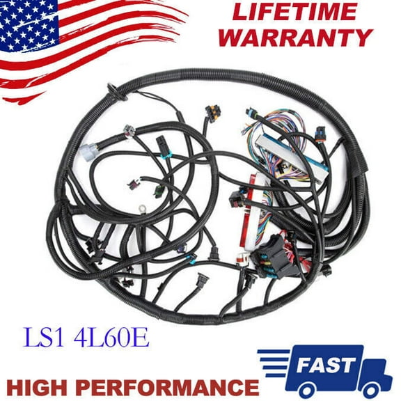 Fits 1997-06 DBC LS1 STAND ALONE HARNESS 4L60E 4.8 5.3 6.0 VORTEC DRIVE BY CABLE